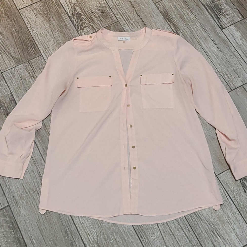 Calvin Klein Button Down Blouse - image 1
